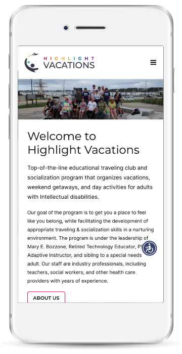Highlight Vacations Homepage Mobile