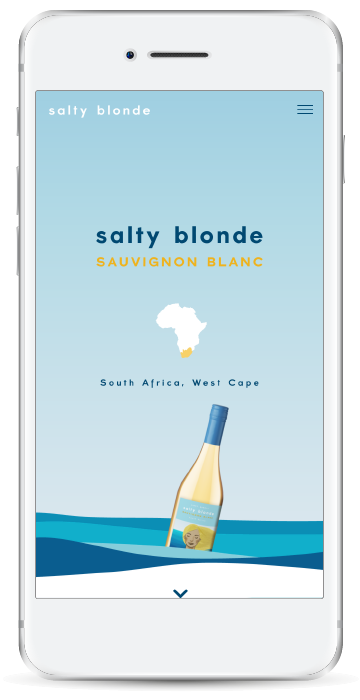 Salty Blonde Homepage Mobile