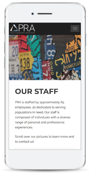 PRA Staff page Mobile