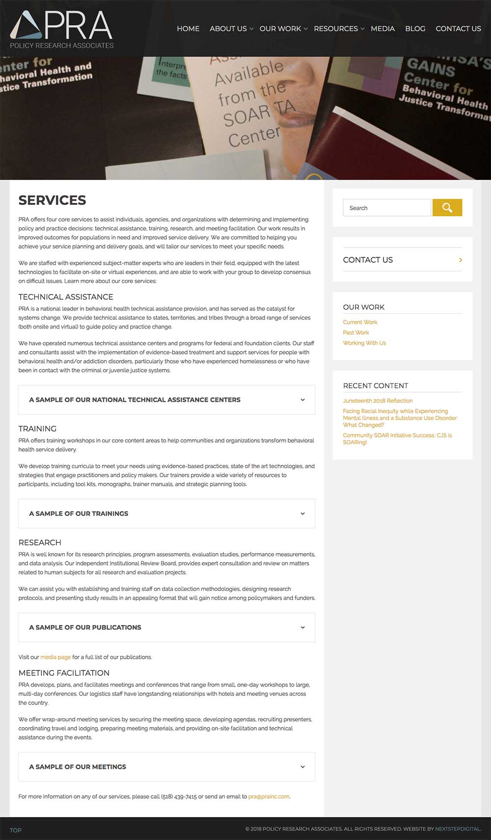 PRA Services Page Desktop